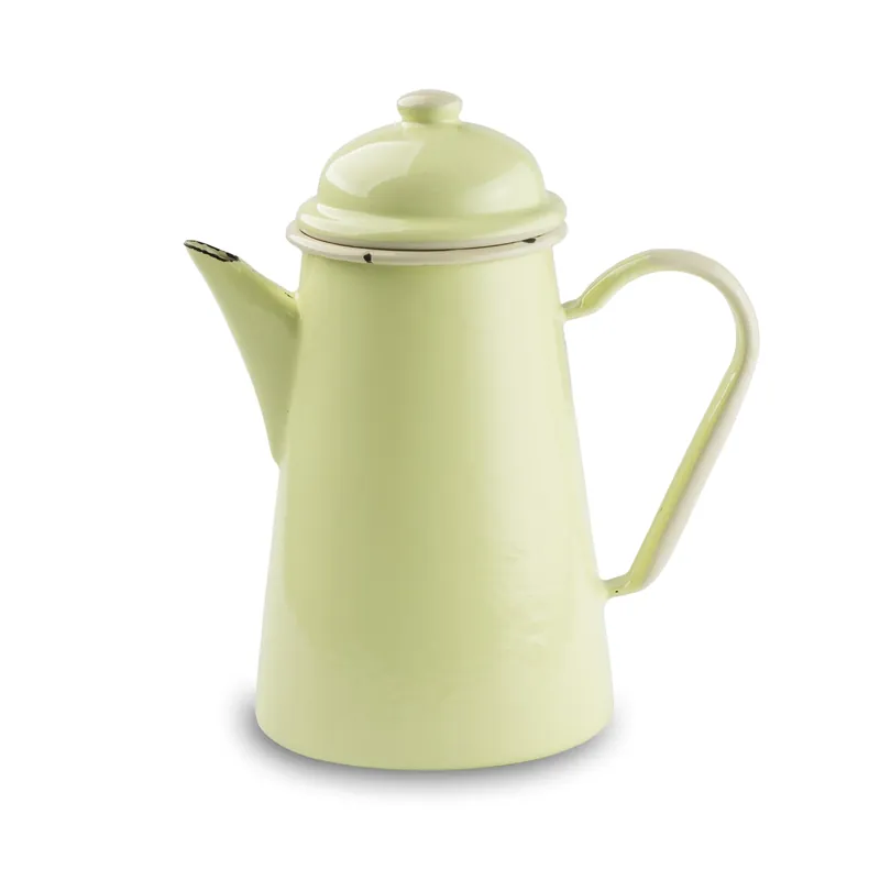 Tylko dziś Dzbanek do kawy / Imbryk emaliowany OLKUSKIE WYROBY EMALIOWANE 1,3 l OWE Lemon