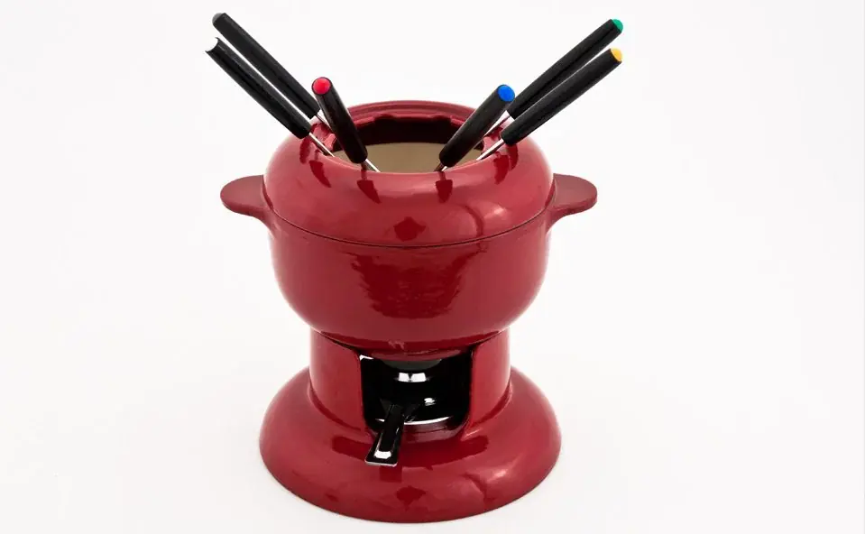 Zestaw do fondue żeliwny CHASSEUR LUNCH CZERWONY Oferta limitowana