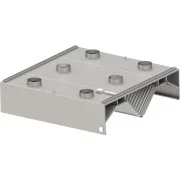 Stalgast Okap centralny skrzyniowy indukcyjny 2500x2000x450 mm Nowość