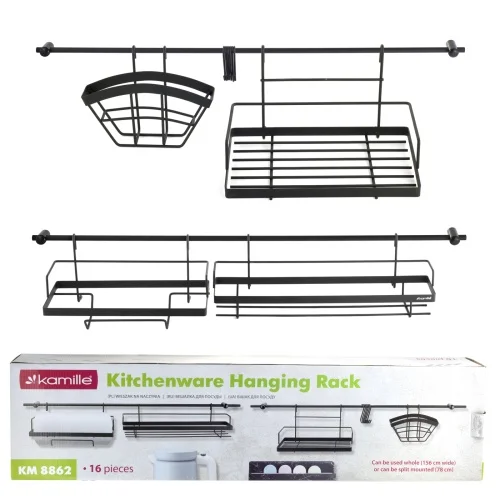 Oferta czasowa Reling organizer kuchenny z akcesoriami zawieszany KAMILLE KM-8862
