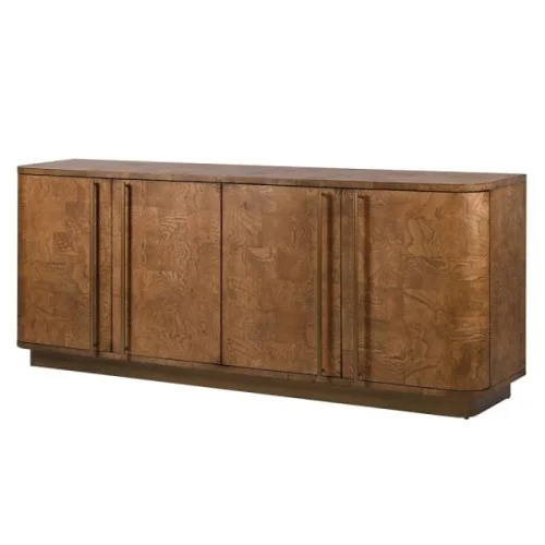 Komoda czterodrzwiowa kredens Lincoln 200 cm - kredens drewniany bufet Premium