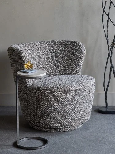 Fotel obrotowy Greenwich Mocha tkanina velvet brąz Kup online