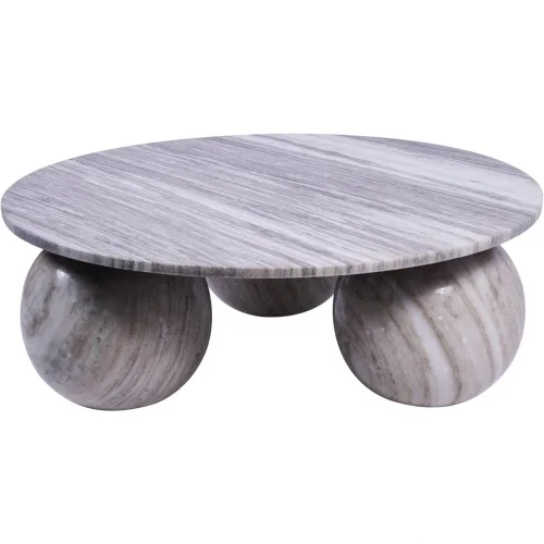 Darmowy zwrot Stolik kawowy Unique marmurowy 81 cm kamienne kule
