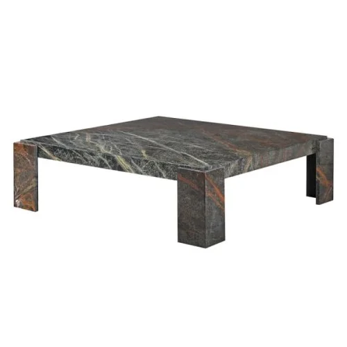 Cena promocyjna Stolik kawowy Dark Marble marmur 120 cm marmurowy stolik do salonu
