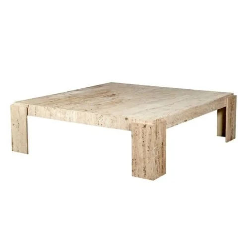 Łatwy zwrot Stolik kawowy Travertine120 cm marmurowy stolik do salonu
