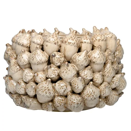 Doniczka ceramiczna Acorn 32 cm donica dekoracyjna z motywem żołędzi Do wyczerpania zapasów