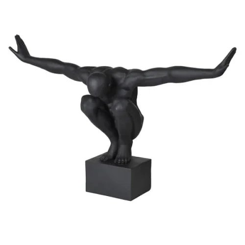 Halycon Black Male rzeżba mężczyzna 62x97 cm poliresin Premium