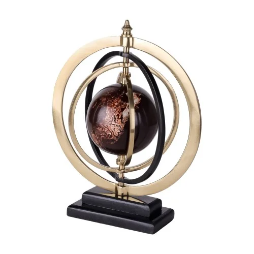 Hit sprzedaży Kula armilarna/ sfera armilarna Eaton 27 cm złoto brąz aluminium dekoracja