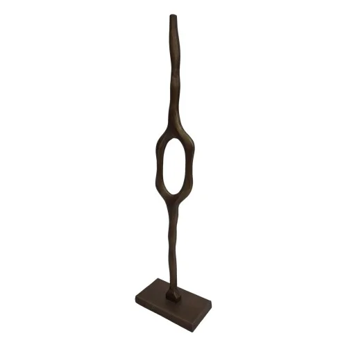 Tylko dziś Nowoczesna rzeżba Abstract Brass 76 cm abstrakcyjna rzeżba z aluminium
