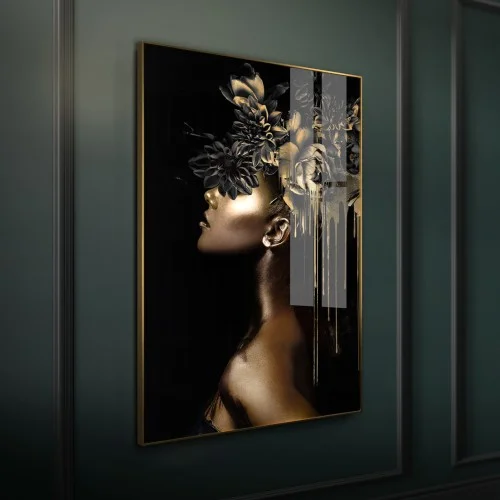 Obraz glasspik Golden Hour obraz za szkłem złota rama 80x120 cm Zamów dziś