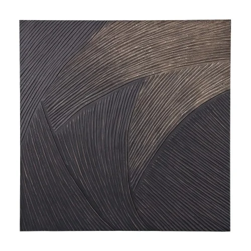 Obraz Golden 3D 120x120 cm dekoracja ścienna czerń i złoto ozdoba na ścianę geometryczna Najlepsza cena