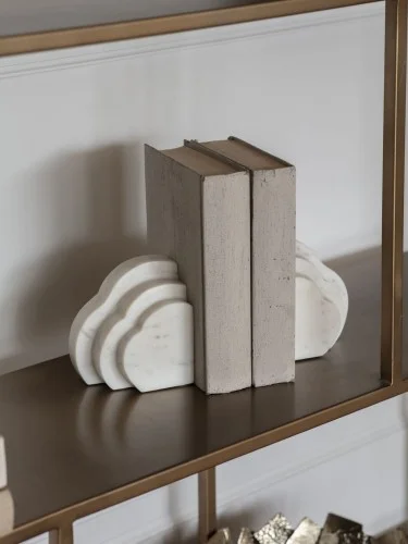Szybka dostawa Podpórki do książek Cloud 11 cm marmurowe bookend chmura