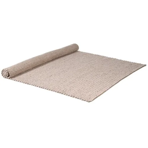Ręcznie tkany dywan Beige Wool 100% wełna 183x274 cm beżowy Nowy