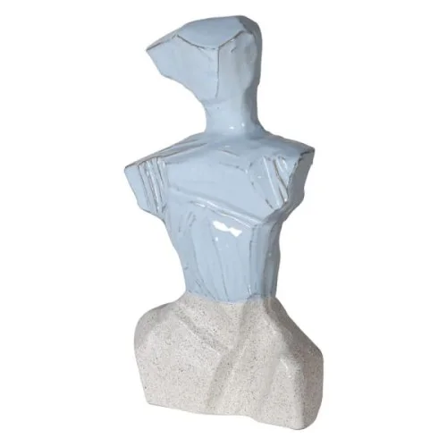 Wybór klientów Rzeżba ceramiczna Human Blue 42 cm abstrakcyjna dekoracja