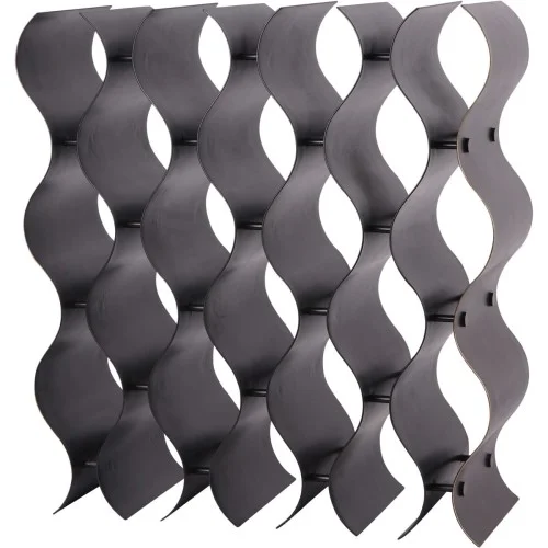 Stojak na wino Chesham Bronze 18 butelek 50 cm żelazo Rabat