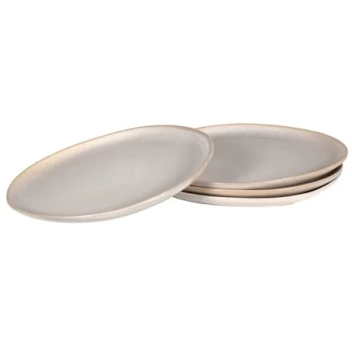 Kup teraz Talerze ceramiczne Lyall Organic Off White złamana biel kamionka 27 cm obiadowe cztery sztuki