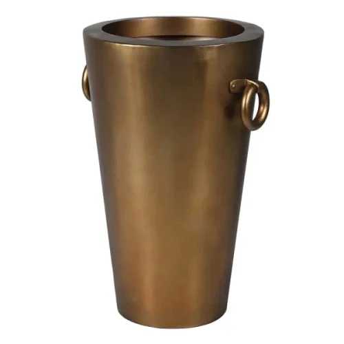 Oferta czasowa Wysoka donica Brass 80 cm metalowa donica do salonu