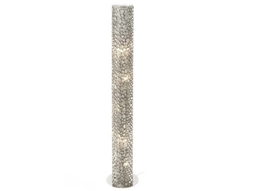 Lampa stojąca srebrna Eccleston 152 cm srebrna żelazo Promocja