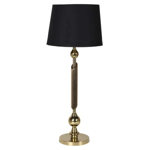 Lampa stołowa Chesham Gold 78 cm złota podstawa czarny klosz Nie przegap