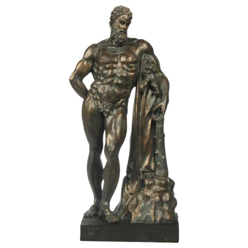 Zniżka Figurka Źywiczna Herakles Farnezyjski Figura Retro Brązowa