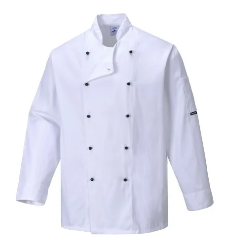 Bluza kucharska biała Somerset Unisex (C834WHR) Szybka wysyłka