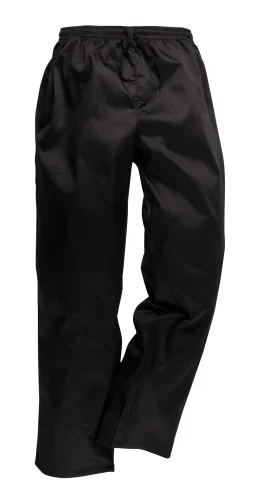 Najlepsza cena Spodnie kucharskie Drawstring czarne (C070BKR)