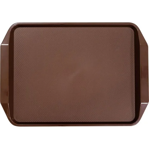 Cena promocyjna Taca prostokątna kelnerska brąz 43 x 30,5 x 3 cmtworzywo sztuczne (414090)