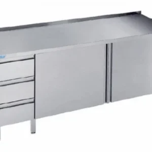 Ostatnia szansa Stół do pracy z drzwiami i blokiem 3 szuflad 2000x700x850 Rilling (ASS 0720C S3L0)