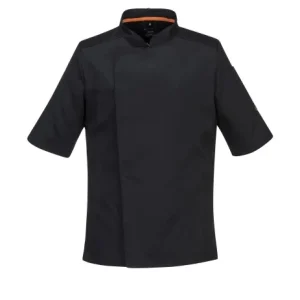Promocja Bluza szefa kuchni MeshAir Pro czarna krótki rękaw (C738BKR)
