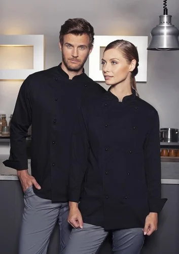 Wybór klientów Bluza kucharska Chef Jacket BASIC (czarna, unisex) (BJM1/1)