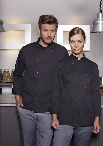 Hit cenowy Bluza kucharska Chef Jacket BASIC II (czarna, unisex) (BJM2/1)