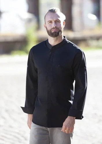 Łatwy zwrot Męska bluza kucharska MODERN TOUCH (4 kolory) (JM31)