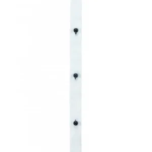 Biały plis do bluz kucharskich na 5 guzików, długość: 12 cm, 2 sztuki (KL1/3) Nowy