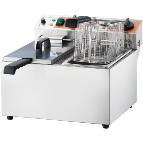 Frytownica elektryczna, 2-komorowa, pozioma, Caterina, V 2x5 l, P 2x3 kW (746079) Popularny