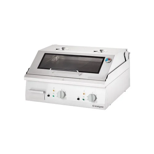 Płyta grillowa elektryczna, ryflowana, z pokrywą, 8.1 kW (9731290) Do wyczerpania zapasów