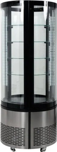 WITRYNA CHŁODNICZA 400L 68x68x175 CZARNA (YG-05098) Najlepsza cena