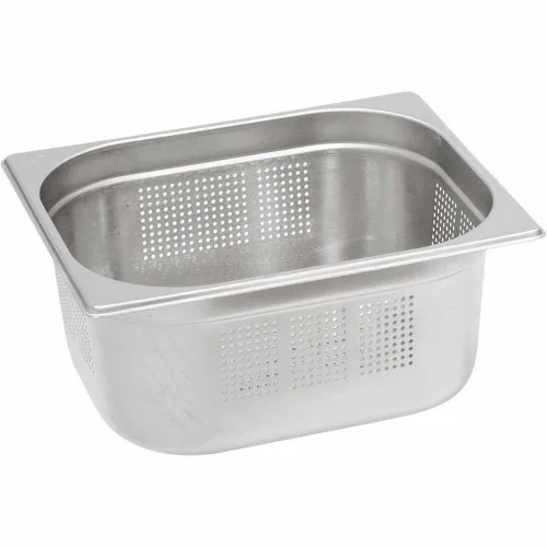 Pojemnik stalowy, perforowany, GN 1/2, H 100 mm (122104) Ostatnie sztuki